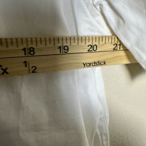 Avirex Short Sleeve Shirt Men L White Button Up Military Tailored Indie w Tags - Picture 8 of 11